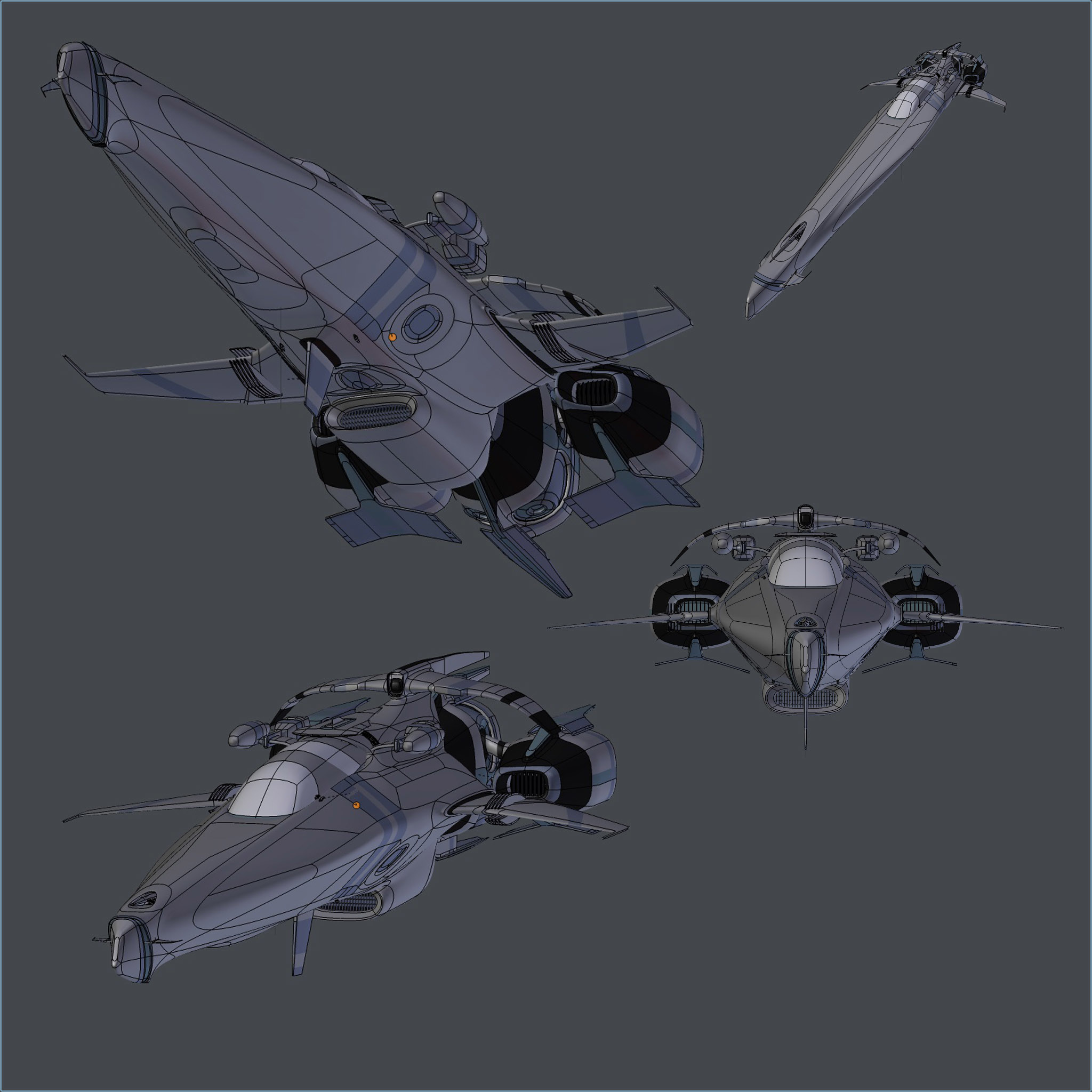 blender spaceship