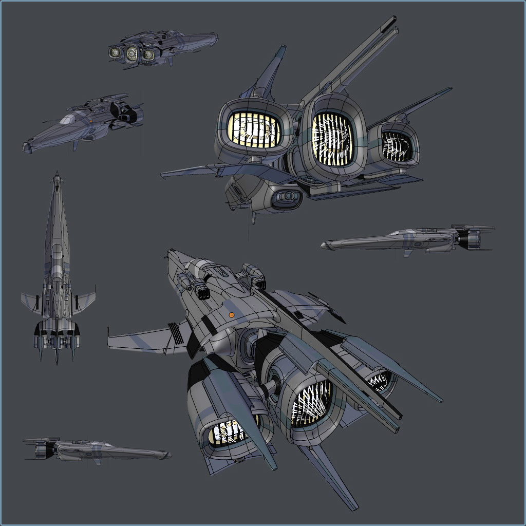 blender spaceship