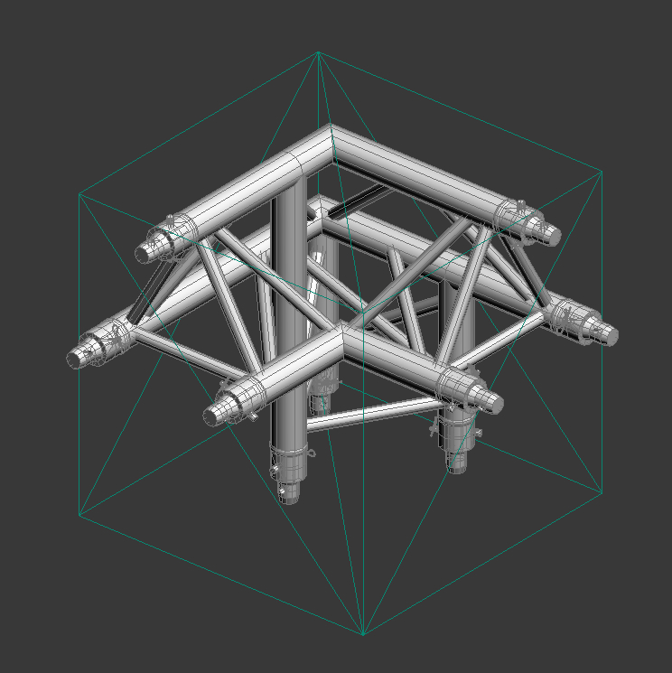 truss eurotruss parts 3d model