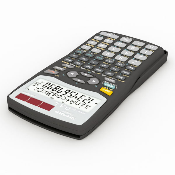 3d Calculator Sharp El-520w Black