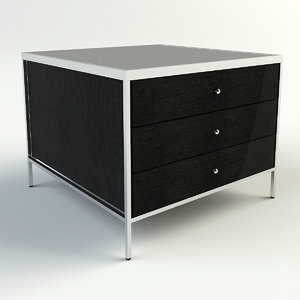 3ds max manning 3 drawer table