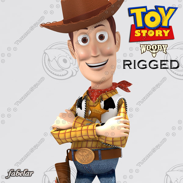 3d woody rigged model