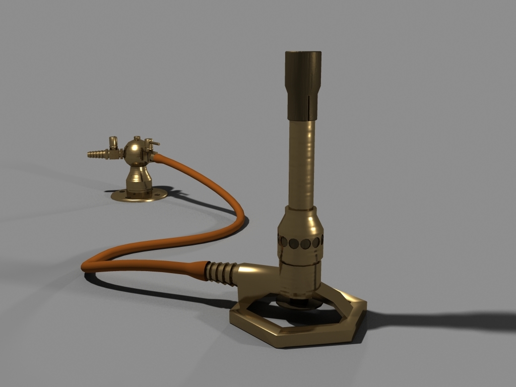 3d model bunsen burner