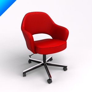 saarinen executive conference chair 3d model