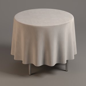 3dsmax table tableclothes
