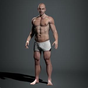 human man 3d model