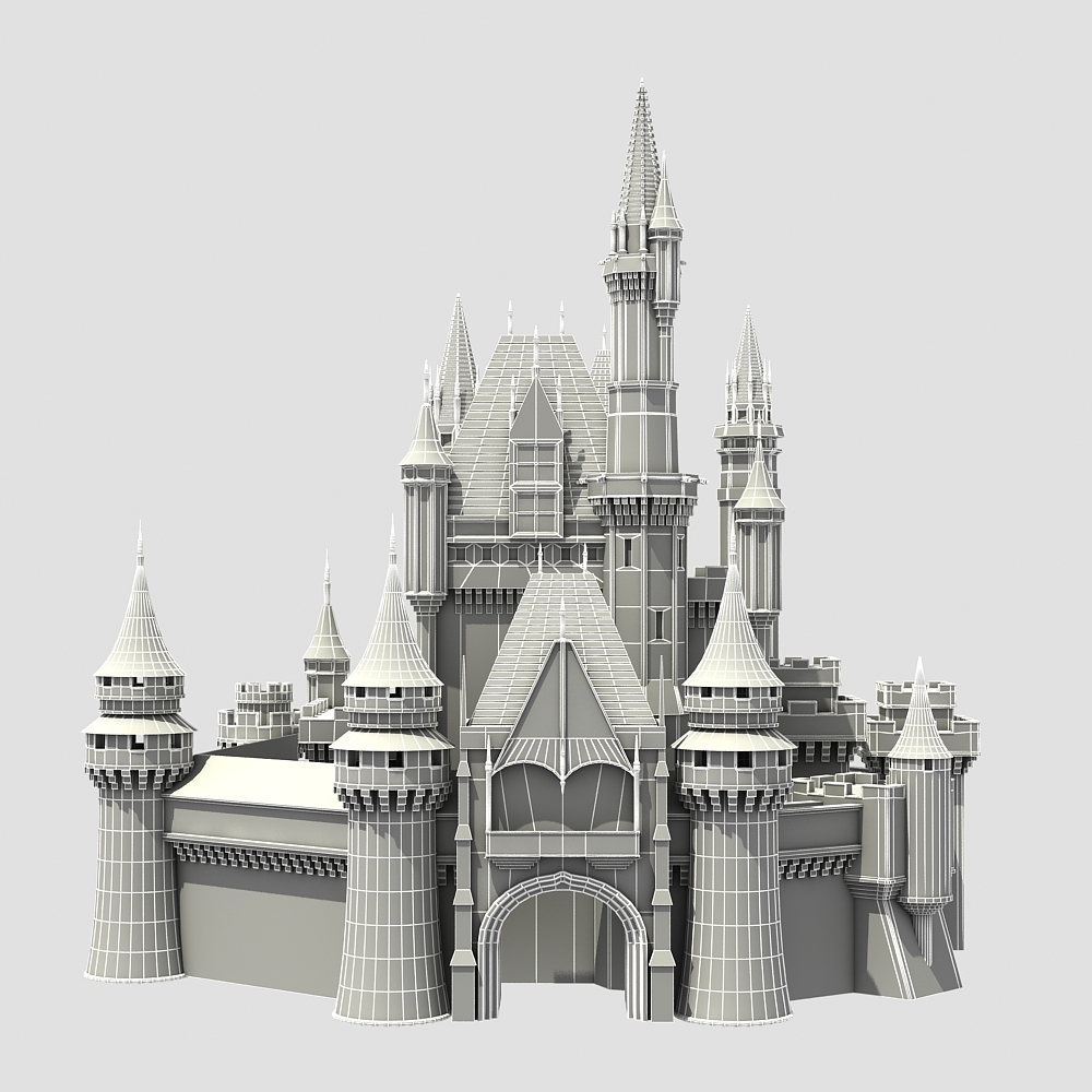 fantasy castle 3d max