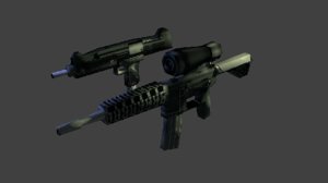 3d model assault rifle m4 carbine