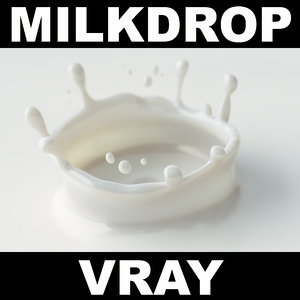 3d max milk drop