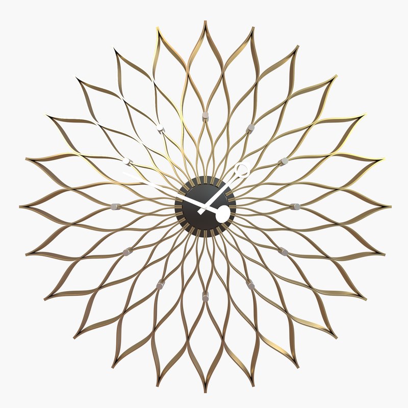 Max Sunflower Clock Vitra - Ds Max Sunflower Clock Vitra max sunflower clock vitra - ds max sunflower clock vitra
