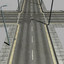 urban street crossroads 3d model