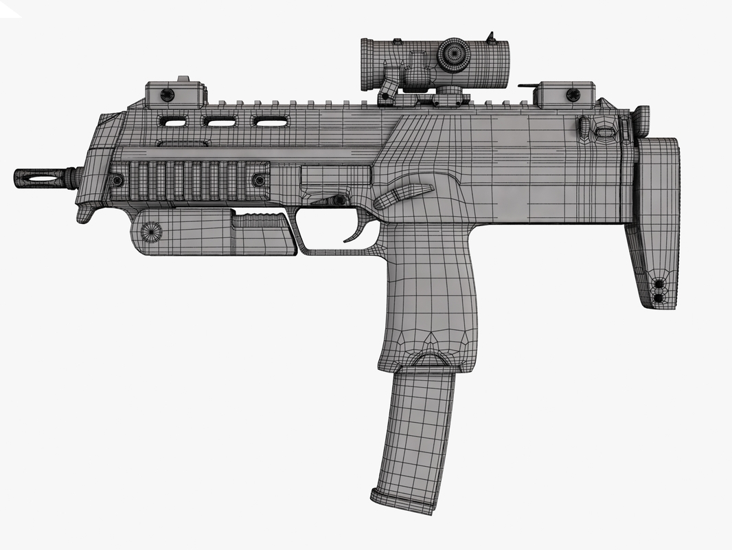 mp hk mp7 3d max 
