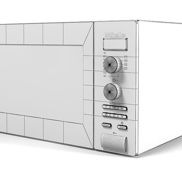 Miele Freestanding Microwave 3d Max