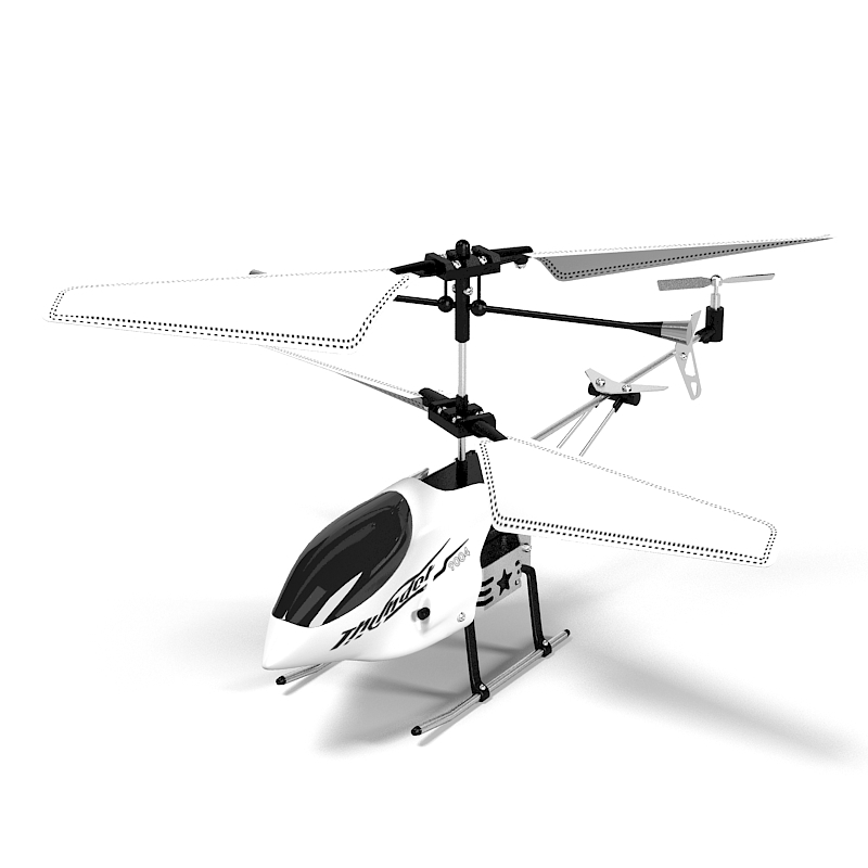 3d toy rc helicopter model