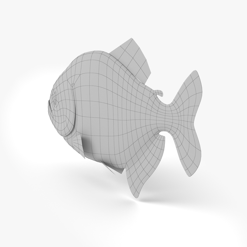 3d piranha fish piran piranya model