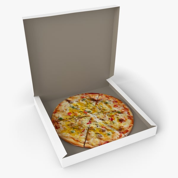 pizza box 3d x