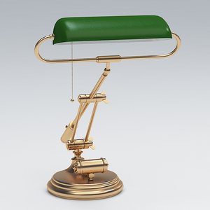 3d model of desk lamp