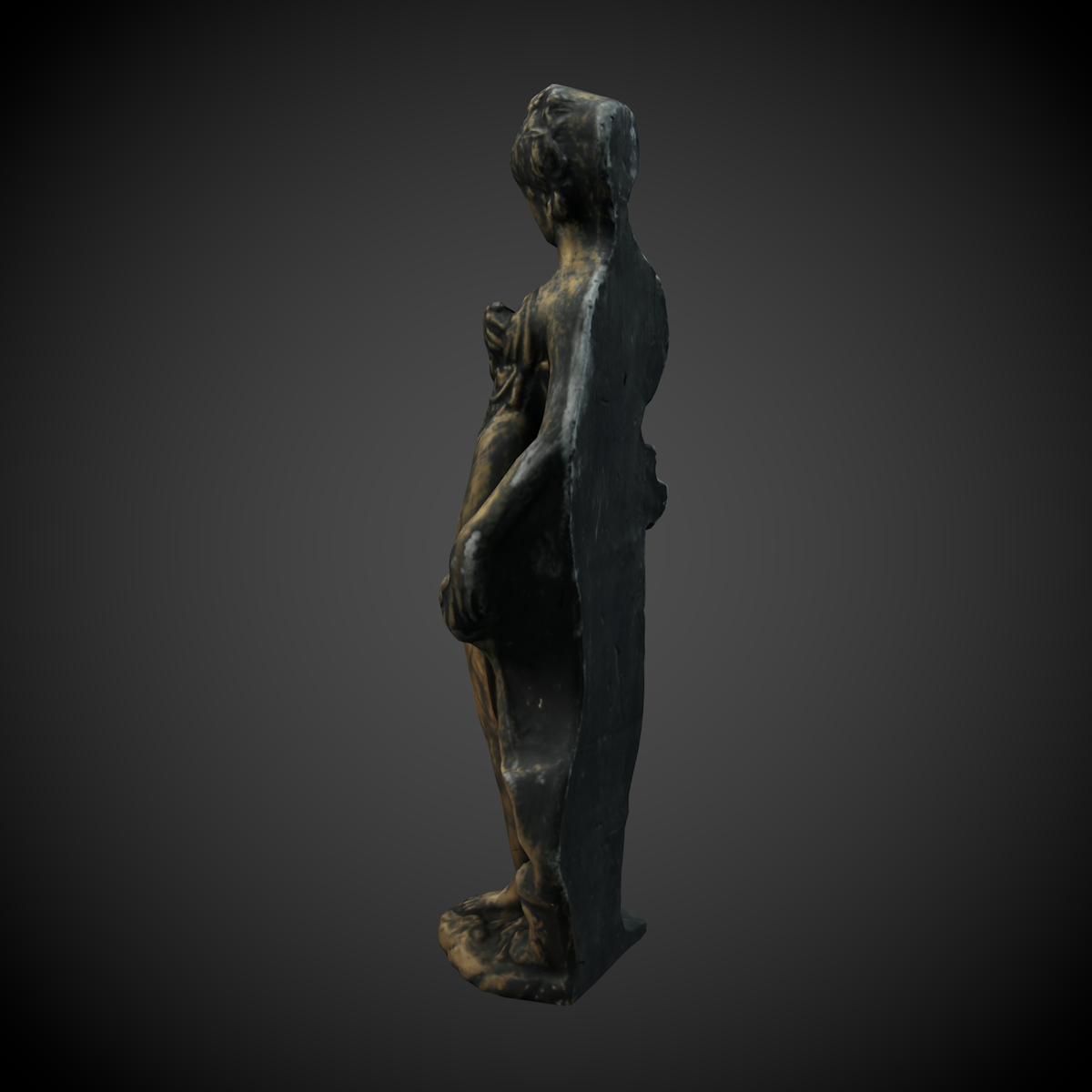 3d model woman statue