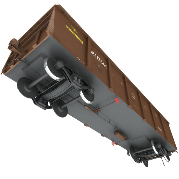 3d model train open gondola