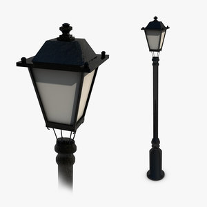 3d model streetlight light lantern