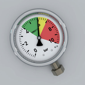 pressure gauge 3d max