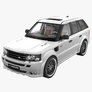 realistic range rover sport 3d model