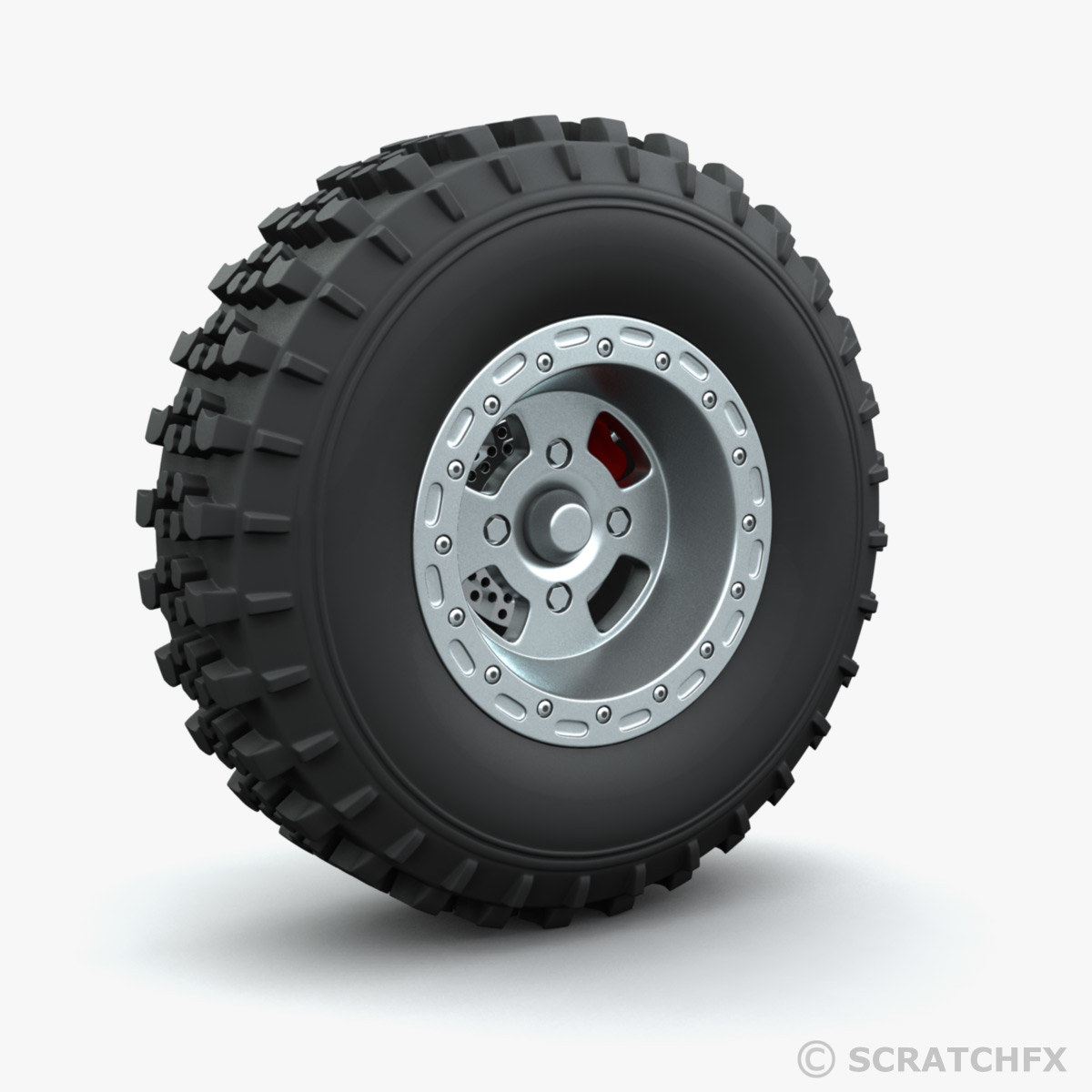 quad bike wheel 3d max