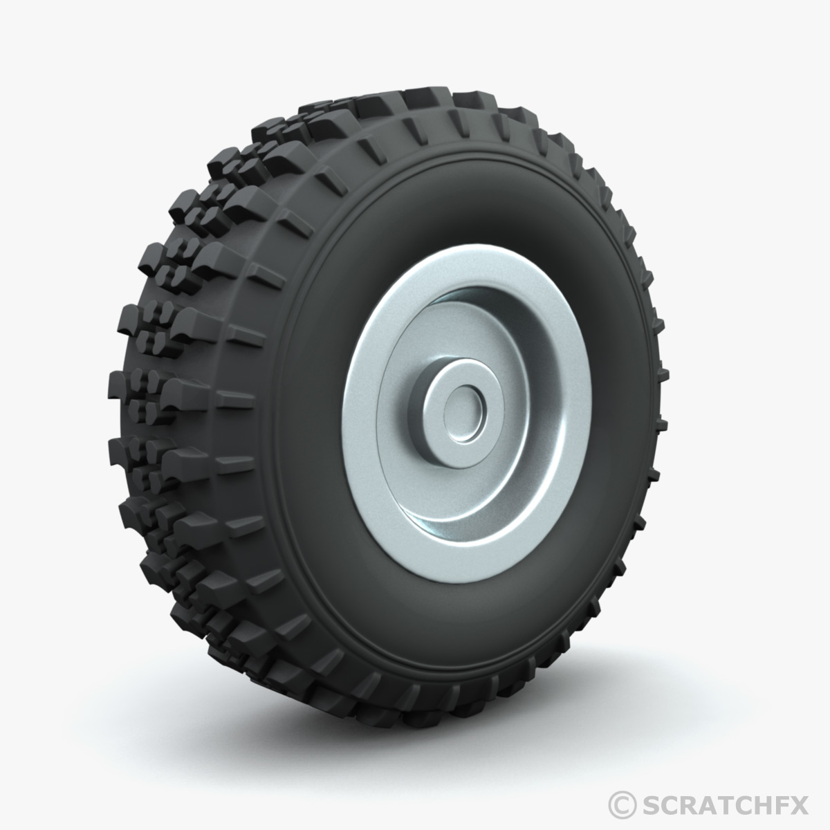 quad bike wheel 3d max