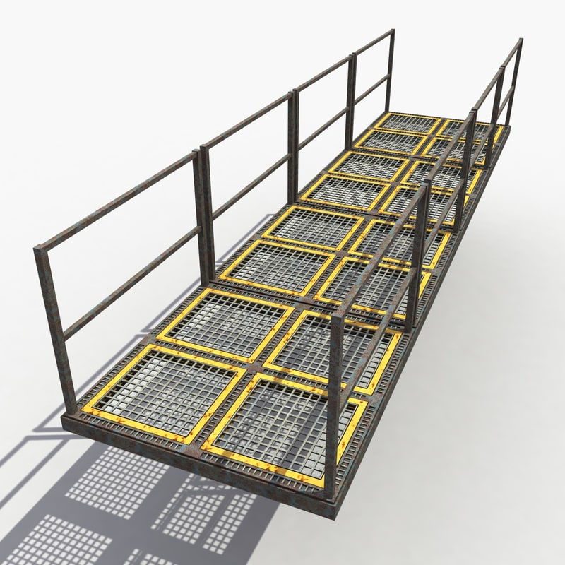 3d model industrial bridge