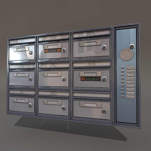 city mail box