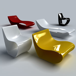 3d mdf chair armchair model