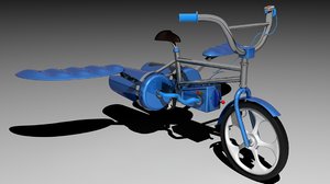 3d flying bmx bike model