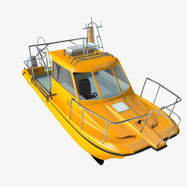 3d双体船模型| turbosquid