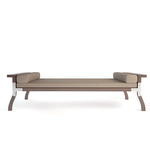 hadrien daybed holly hunt 3d model