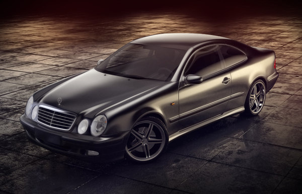 3d mercedes clk w208