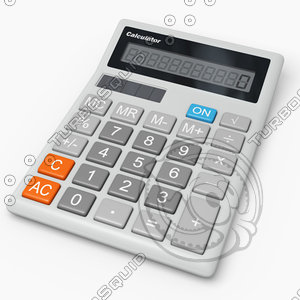 3d model electronic calculator