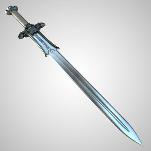 3ds max conan atlantean king sword