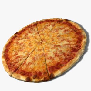 3d model cheese pizza