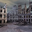 3d model of town destroyed bombing