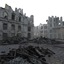 3d model of town destroyed bombing