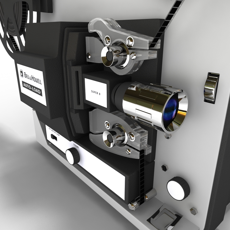 Old Movie Projectors 3d Model