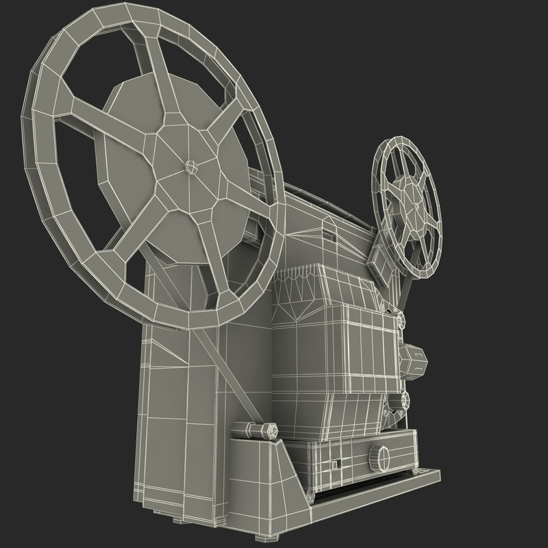 Old Movie Projectors 3d Model