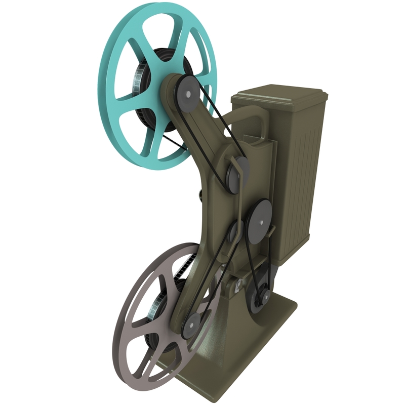 Old Movie Projectors 3d Model