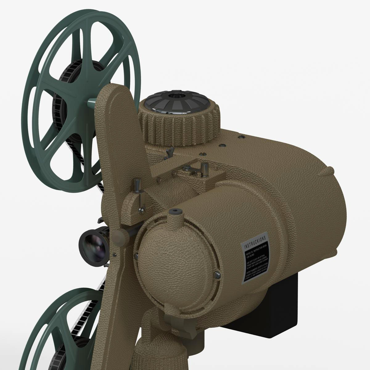 Old Movie Projectors 3d Model