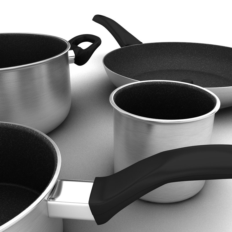  3ds  max  cooking pots 