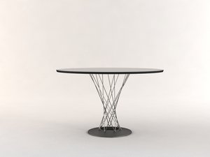 noguchi dining table 3d model
