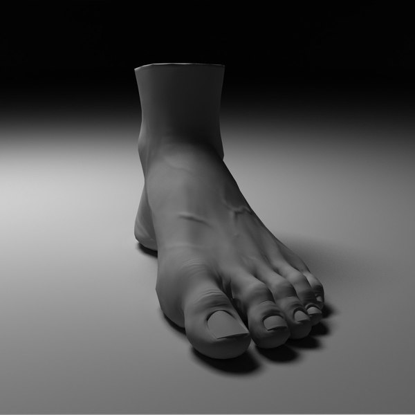 human foot 3d obj