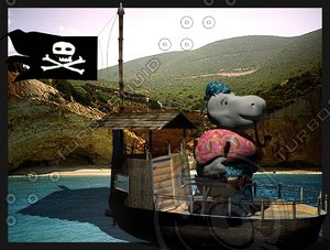 max hippo pirate boat