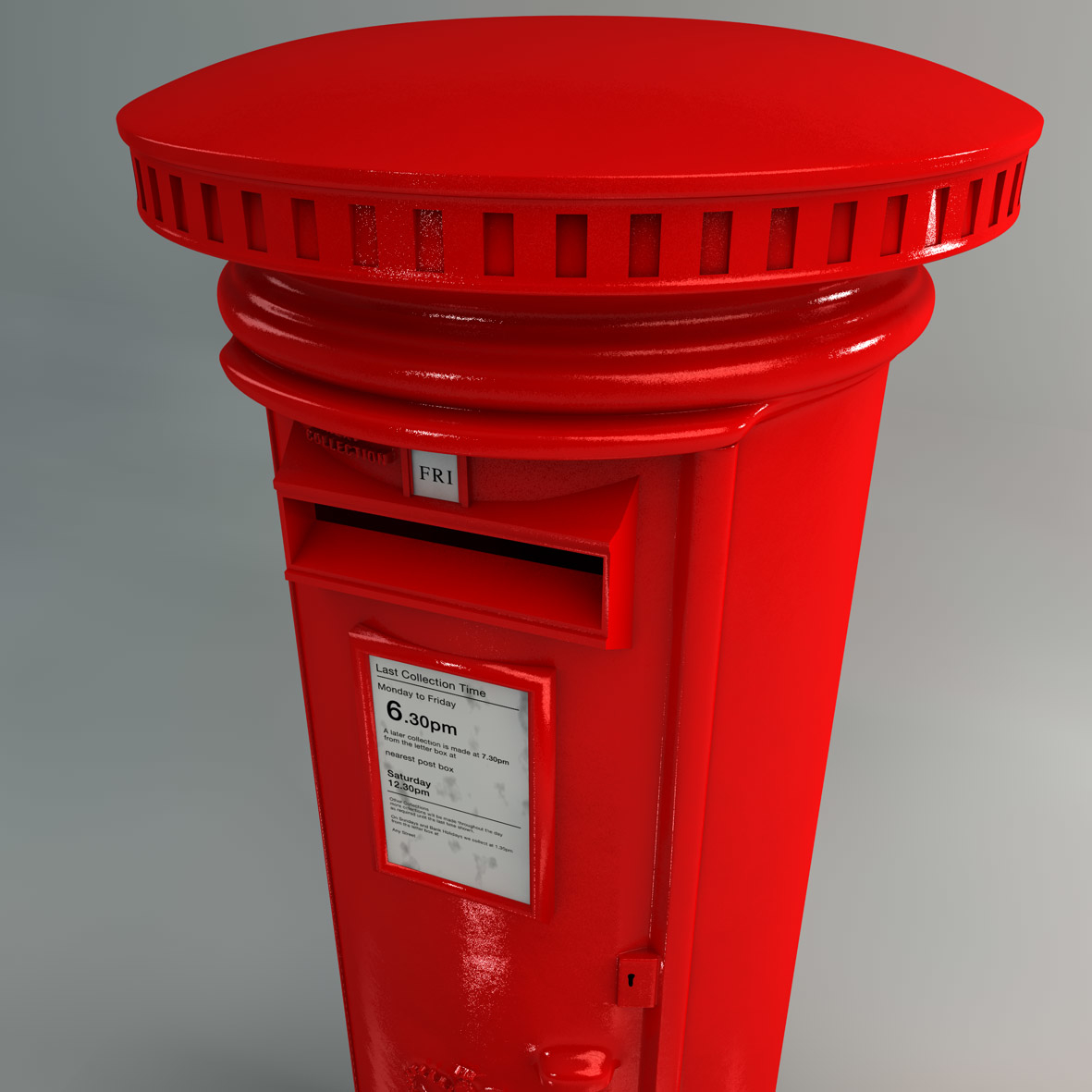 red post box toy