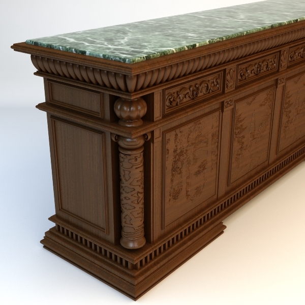 3d Model Bar Details Materials